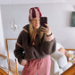 Double Brim Beanie | Stripey Blush & Burgundy