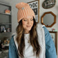 Daily Ribbed Beanie | Pale Peach