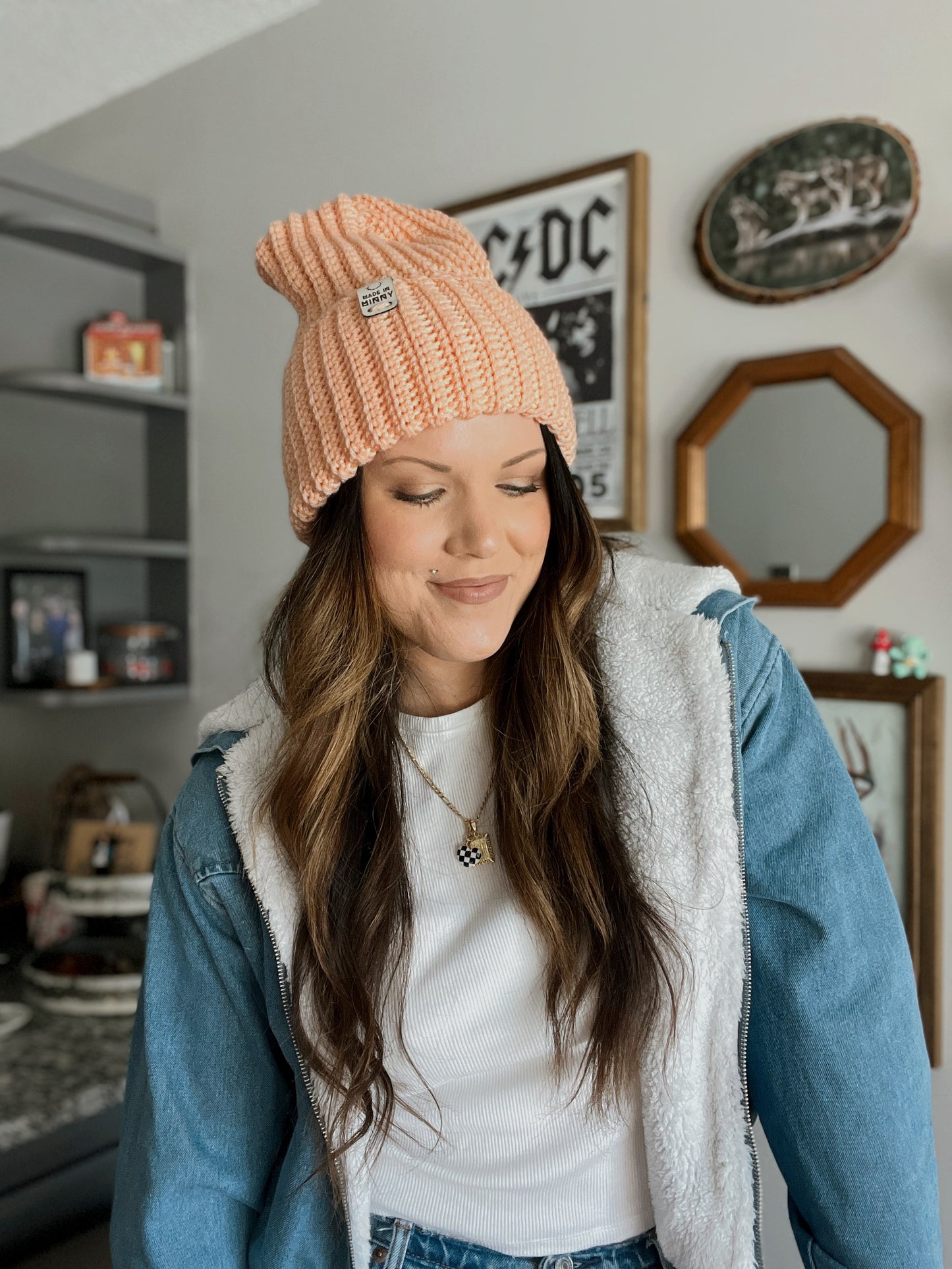 Daily Ribbed Beanie | Pale Peach