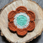 XL Flower Crochet Coaster (multiple colors)
