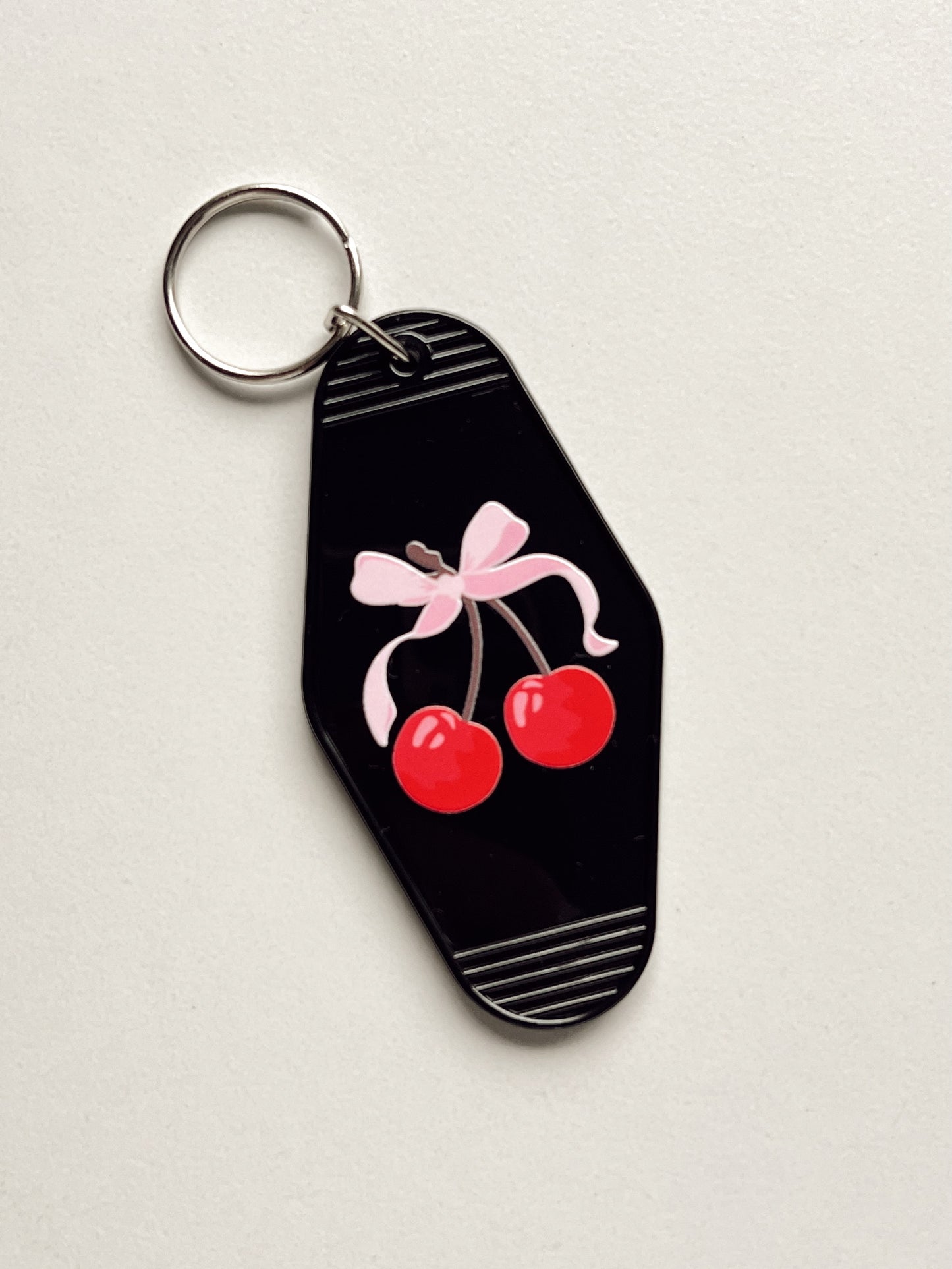 Cherry & Bow Motel Keychain