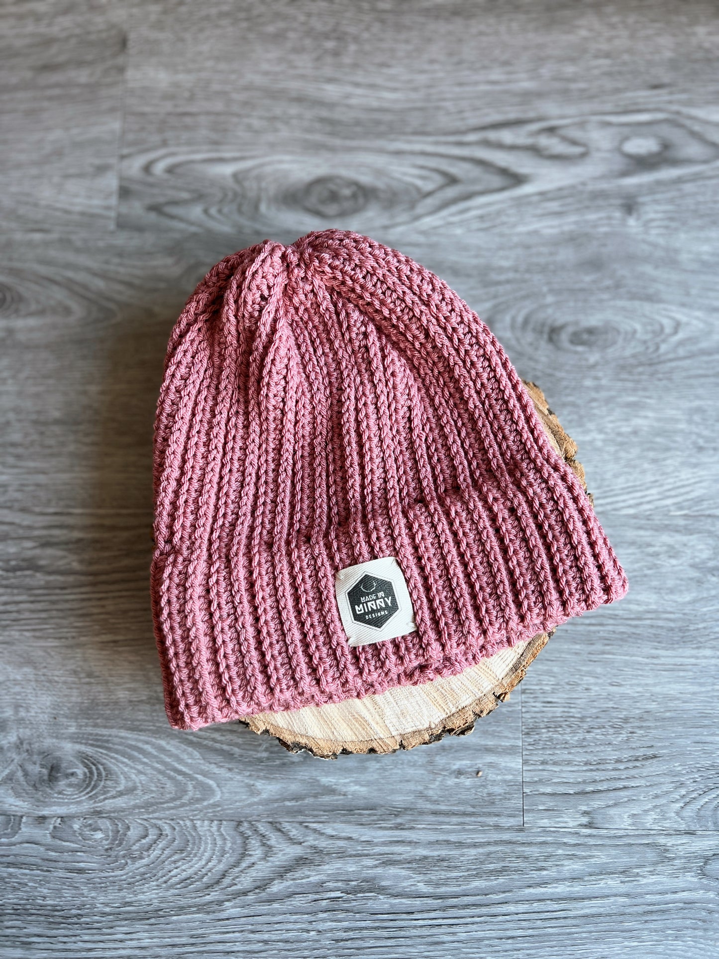 Double Brim Beanie | Mauve