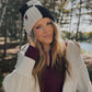 Cloudfold Classic Beanie | Black & Linen Colorblock