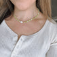 Evergreen Dainty Beaded Necklace