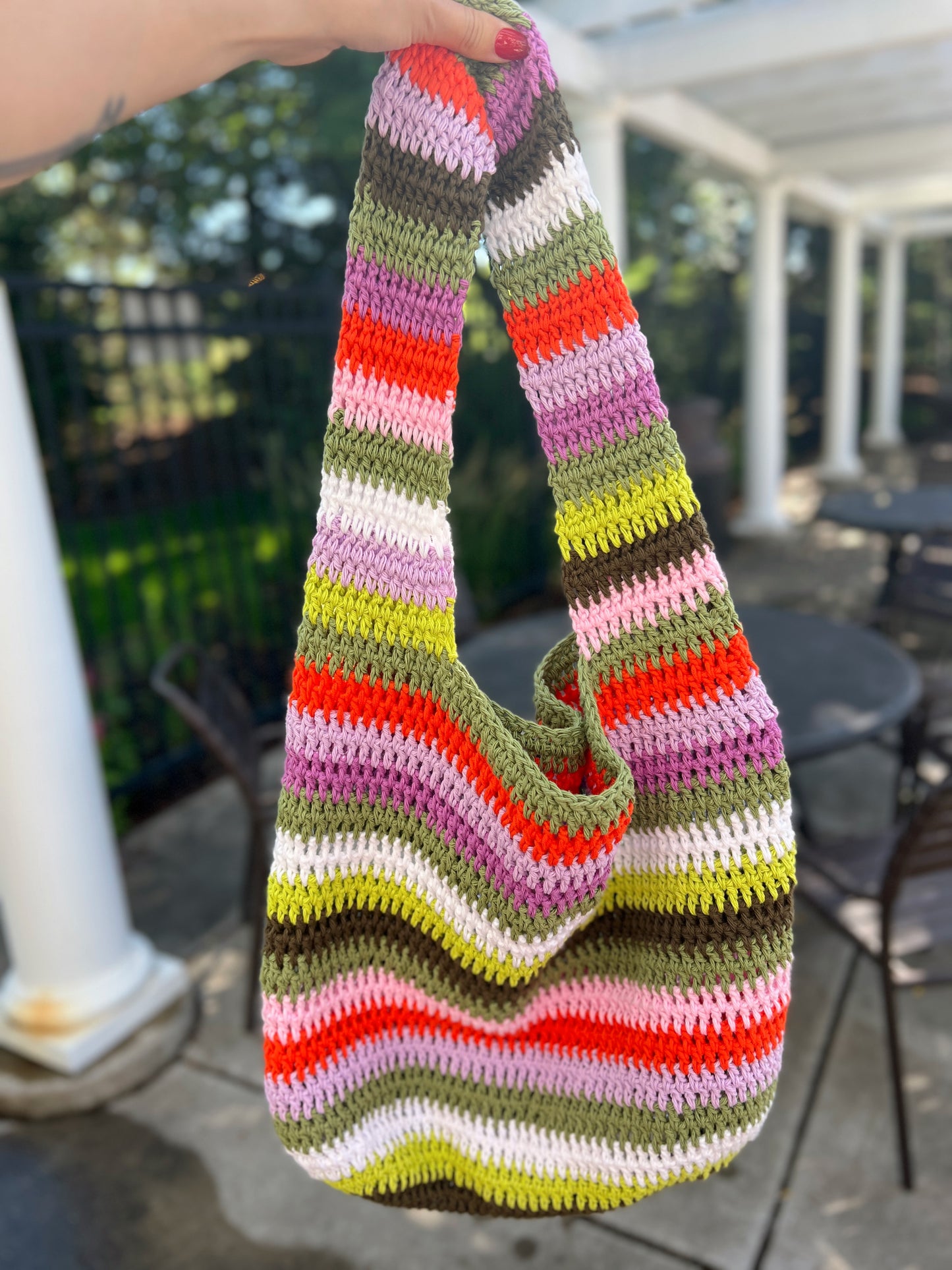 Slouchy Summer Tote Bag | Botanical Bloom