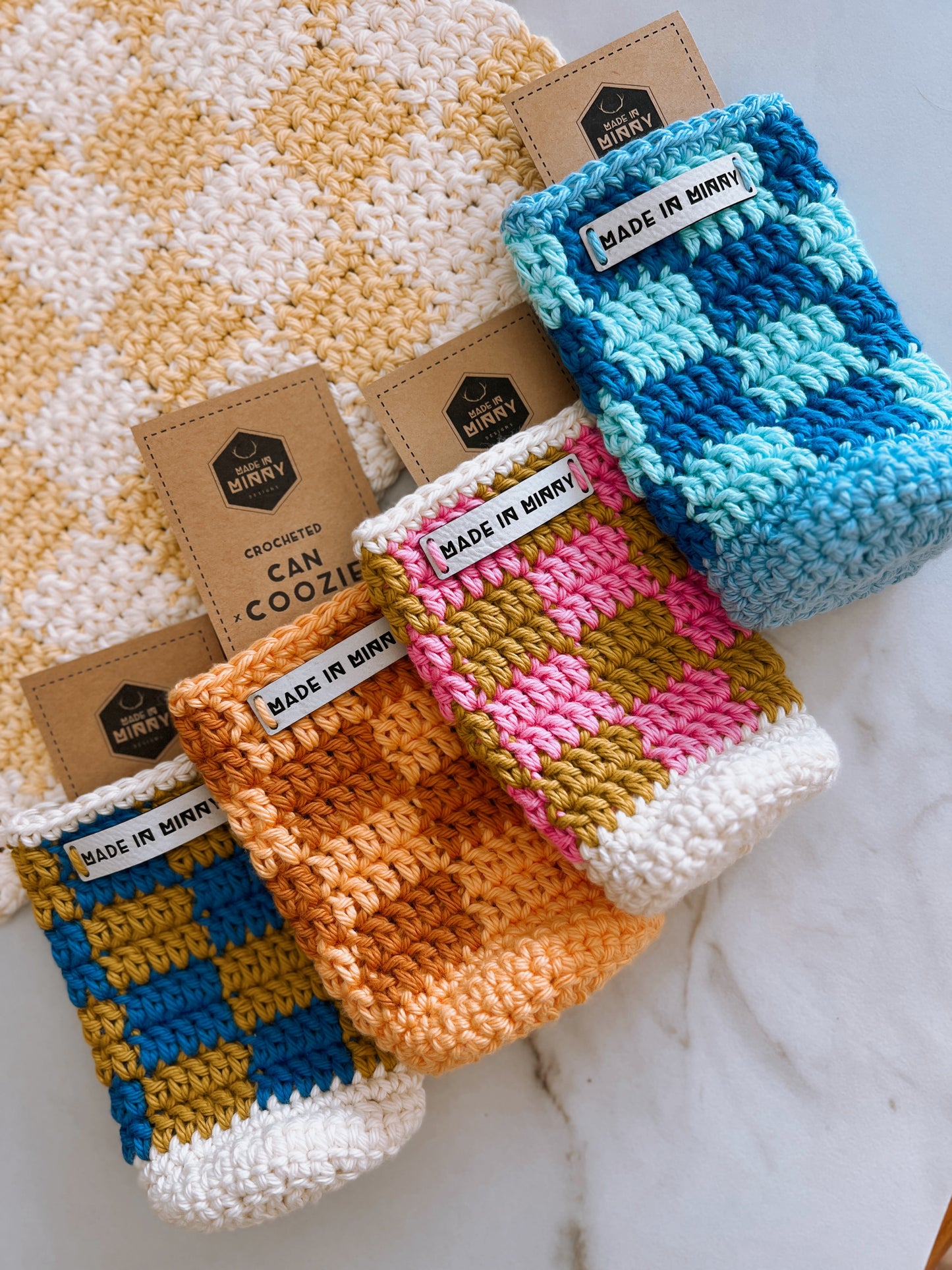 Crochet Pattern: Check Can Coozie