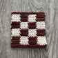 XL Check Crochet Coaster (multiple colors)