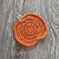 Pumpkin Crochet Coaster