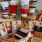 Coffee Cup Sleeve | Vintage Stripe | Woodsy Pines