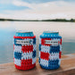 Red, White & Blue Check Can Coozies (limited edition)