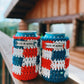 Red, White & Blue Check Can Coozies (limited edition)