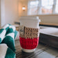 Waffle Coffee Cup Sleeve | Tan & Red
