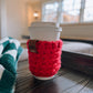 Chunky Coffee Cup Sleeve | Red