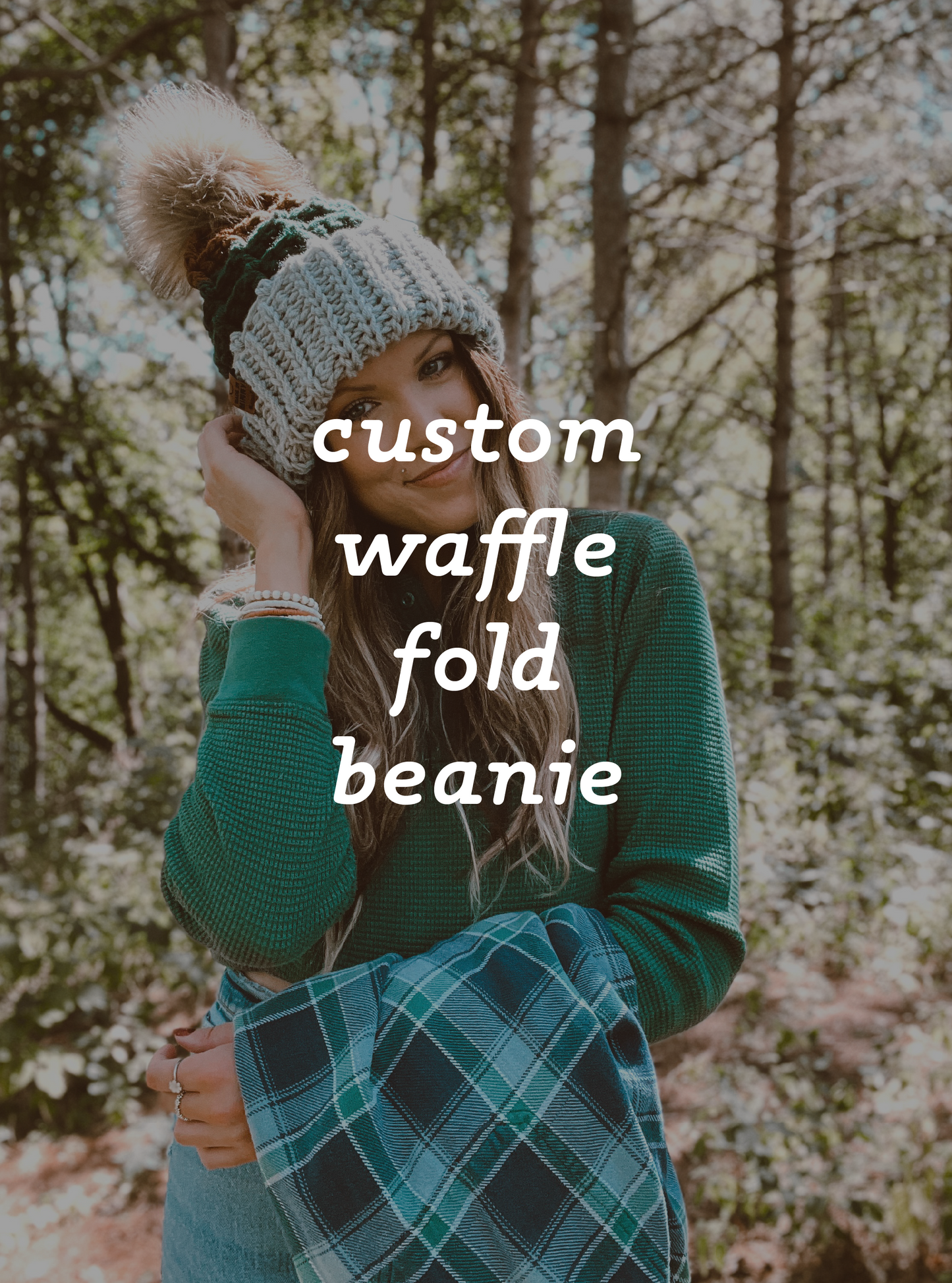Waffle Fold Beanie | CUSTOM