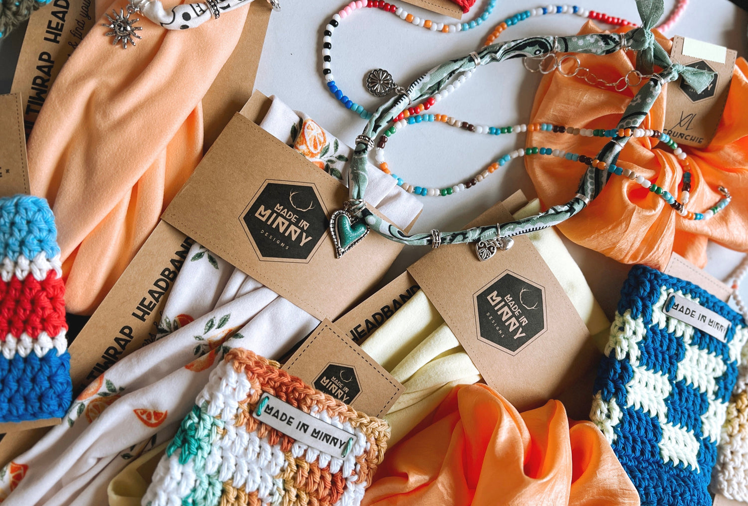 Crochet Drink Holders & Bandana Charm Necklaces & Beaded Necklaces for Women