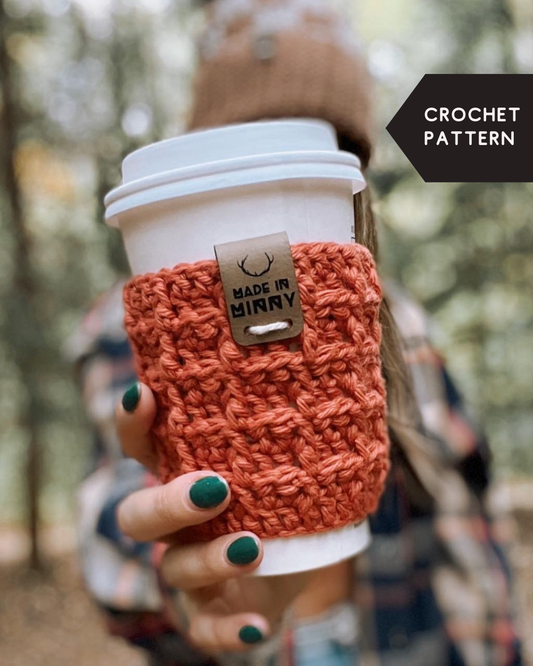 Crochet Pattern: Waffle Coffee Cup Sleeve