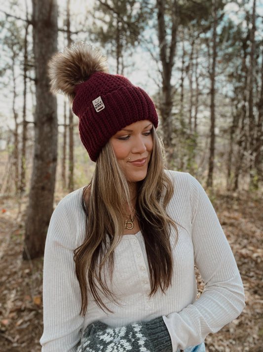 Cabinbound Beanie | Burgundy