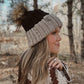 Chunky Dreamer Beanie | Tan & Black