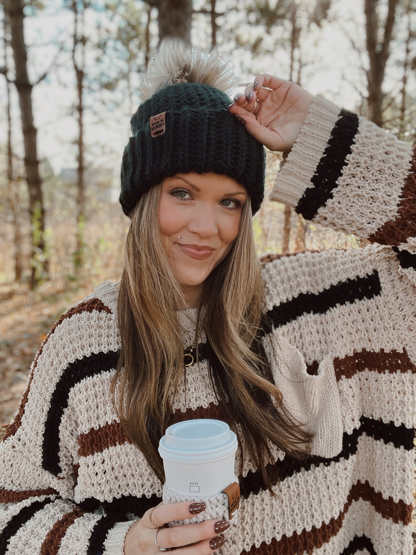 Minny Foldover Beanie II | Chunky Black