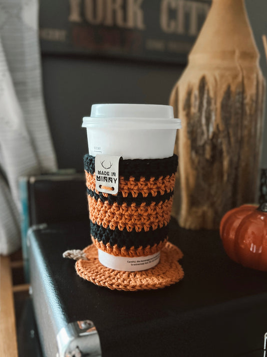 Coffee Cup Sleeve | Fall Stripe