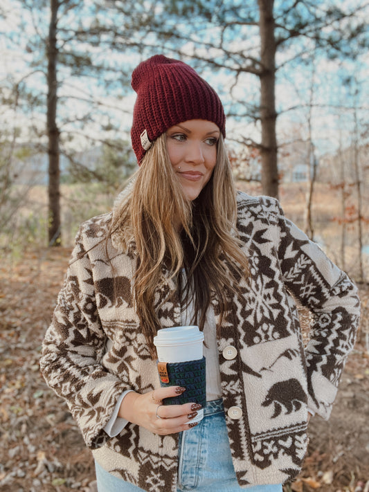 Everyday Light Beanie | Burgundy