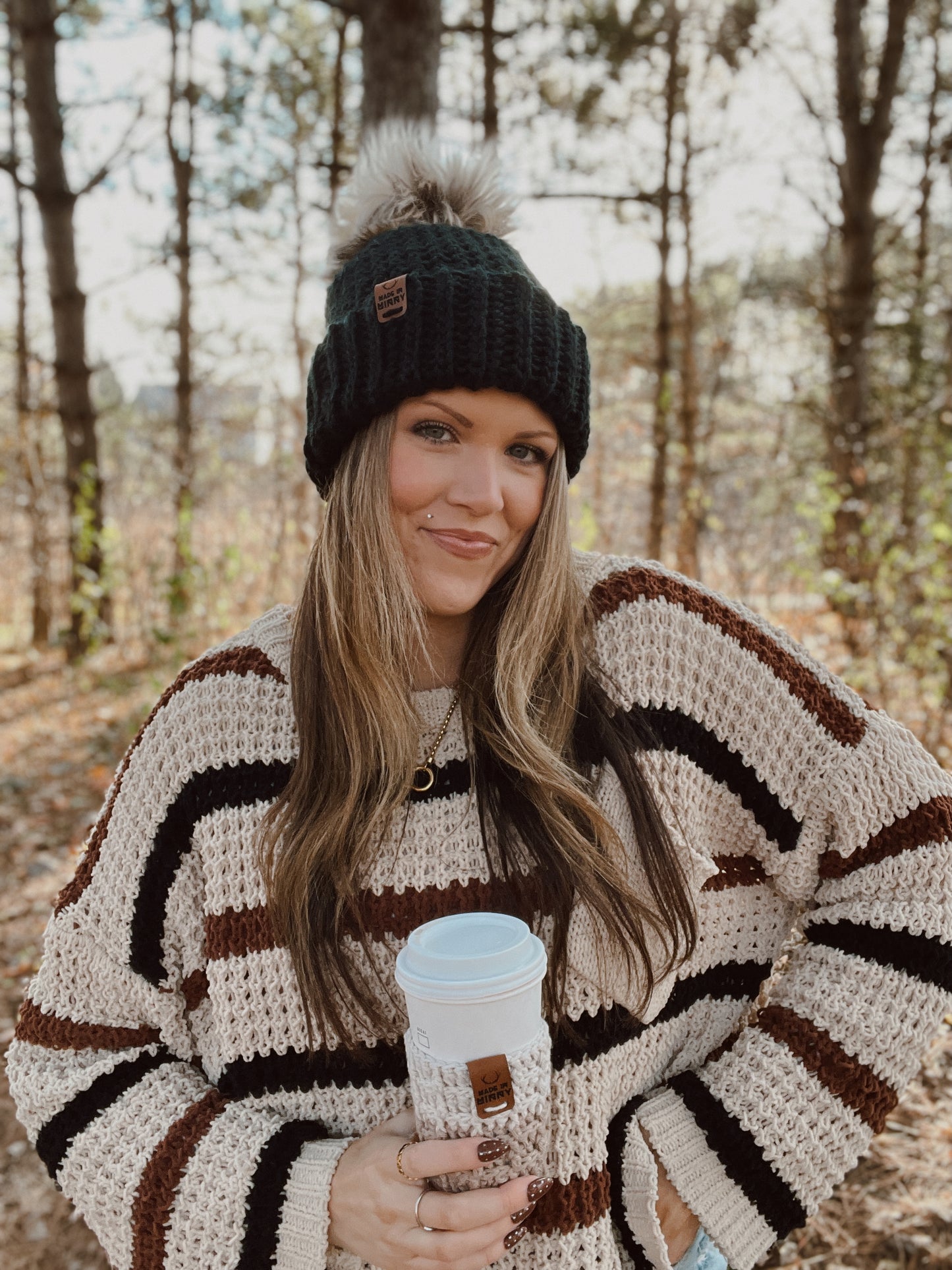 Minny Foldover Beanie II | Chunky Black