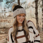 Chunky Dreamer Beanie | Tan & Black