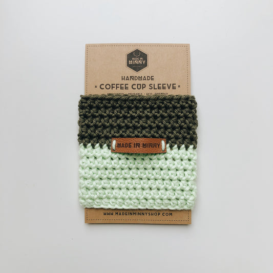 Coffee Cup Sleeve | Olive & Pistachio
