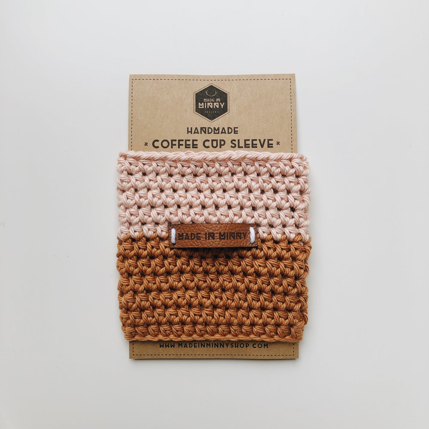 Coffee Cup Sleeve | Blush & Antique Gold
