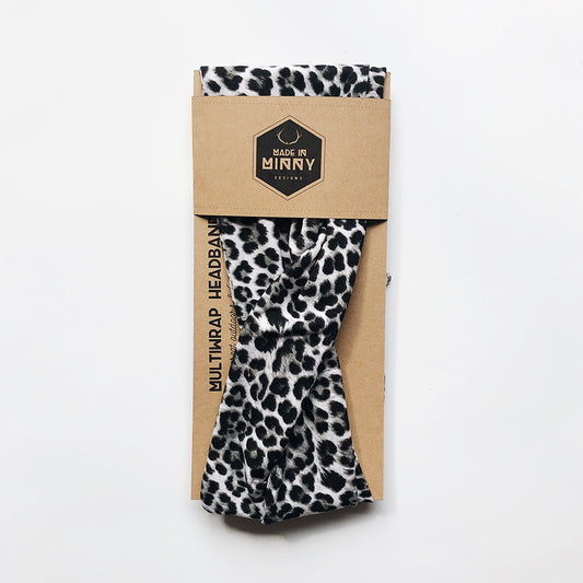 Multiwrap Headband | Gray Leopard