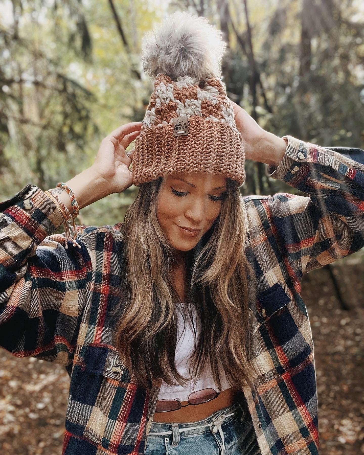 Chunky Check Beanie | CUSTOM