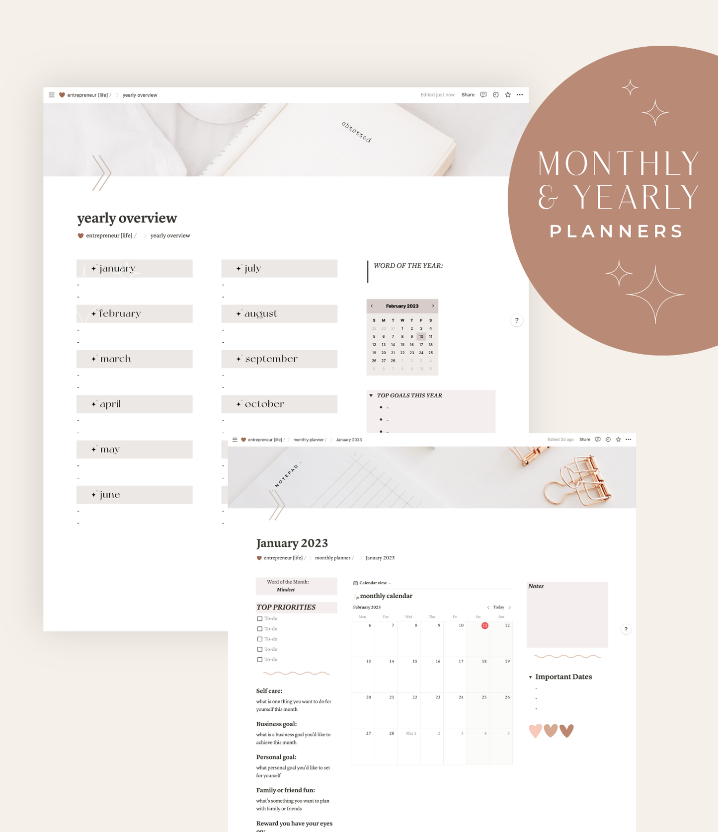 Digital Planner for Creatives | Notion All-in-One Aesthetic Template
